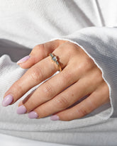 THE BIG APPLE - Manhattan white diamond ring